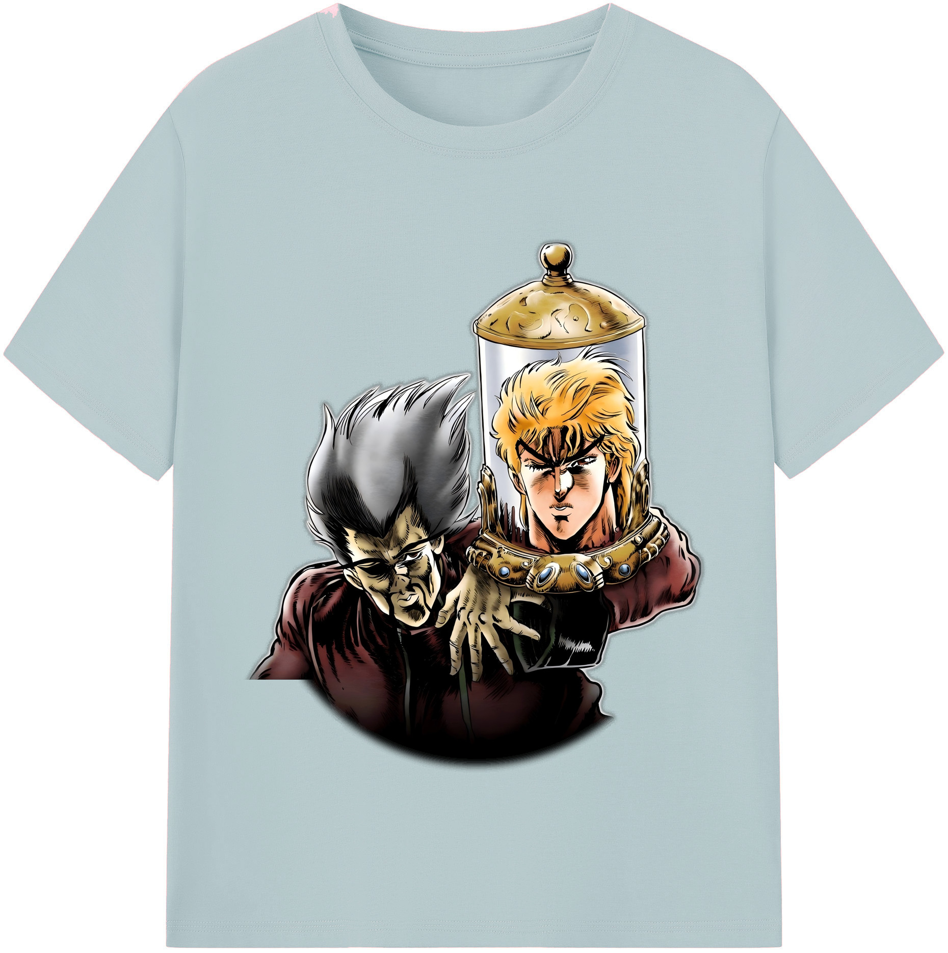 （画像用） ジョジョの奇妙な冒険 ディオ?ブランドー JoJo's Bizarre Adventure Dio Brando 綿100％半袖Tシャツ（フロントプリント）